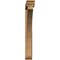 Ekena Millwork Thorton Traditional Rough Sawn Bracket w/ Offset Brace, Western Red Cedar, 6"W x 42"D x 48"H BKT0604X42X48THR01RWR - alternate 2